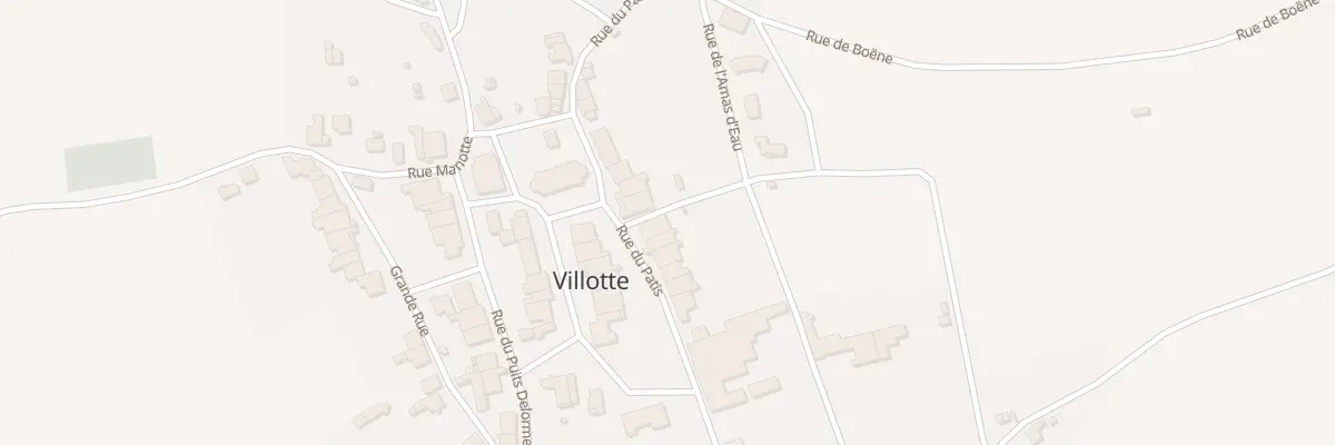 Plan du 13 Rue du Patis à Villotte