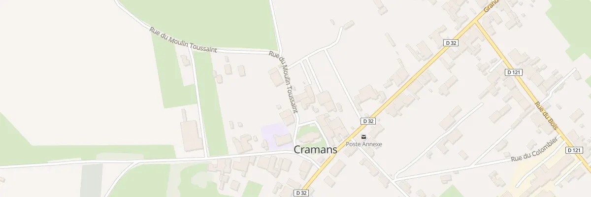 Plan du 2 Rue du Moulin-Toussaint à Cramans