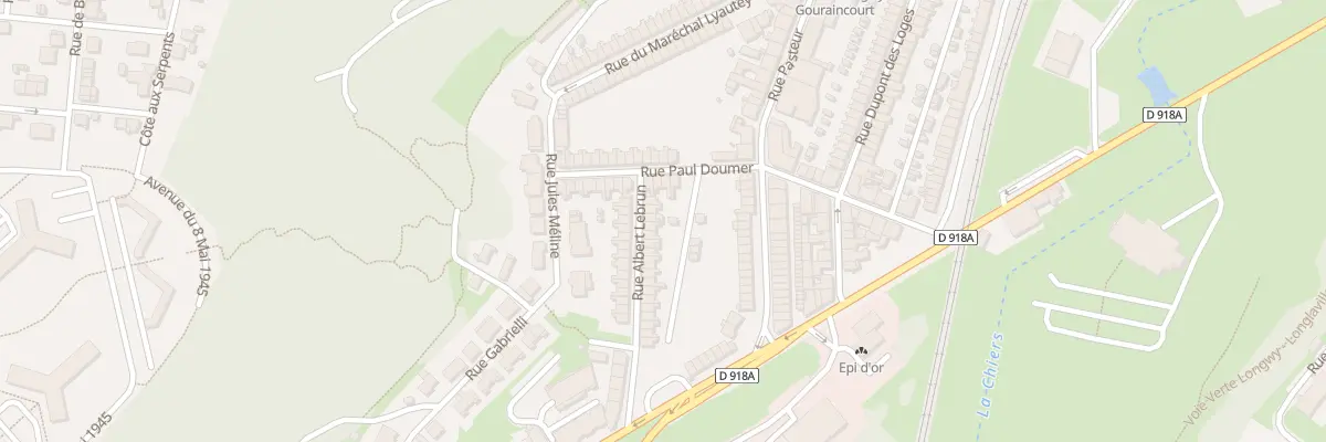 Plan du 38 Rue Albert Lebrun à Longwy