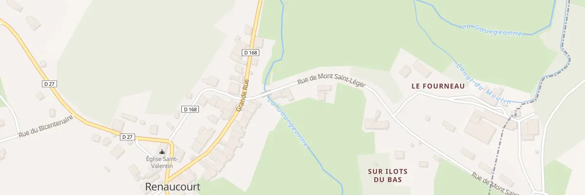 Plan du 4 Rue de Mont St Leger à Renaucourt