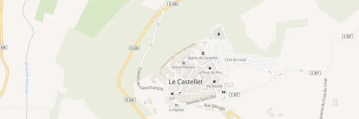 Plan du 12 Rue de la Congrégation au Castellet
