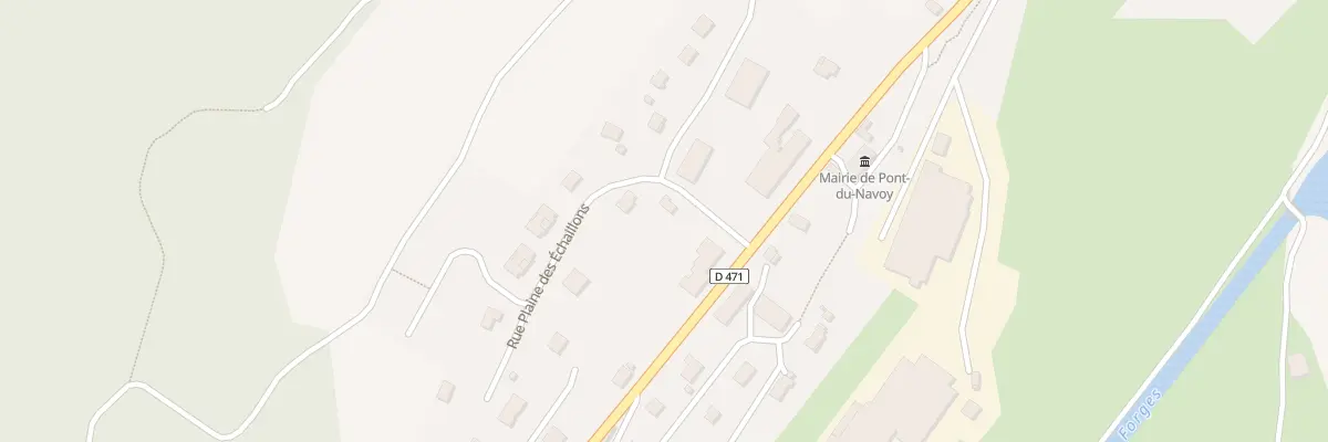 Plan du 1 Rue des Echaillons à Pont-du-Navoy
