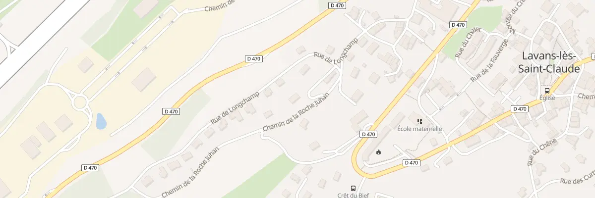 Plan du 134 Che de la Roche Juan à Lavans-lès-Saint-Claude