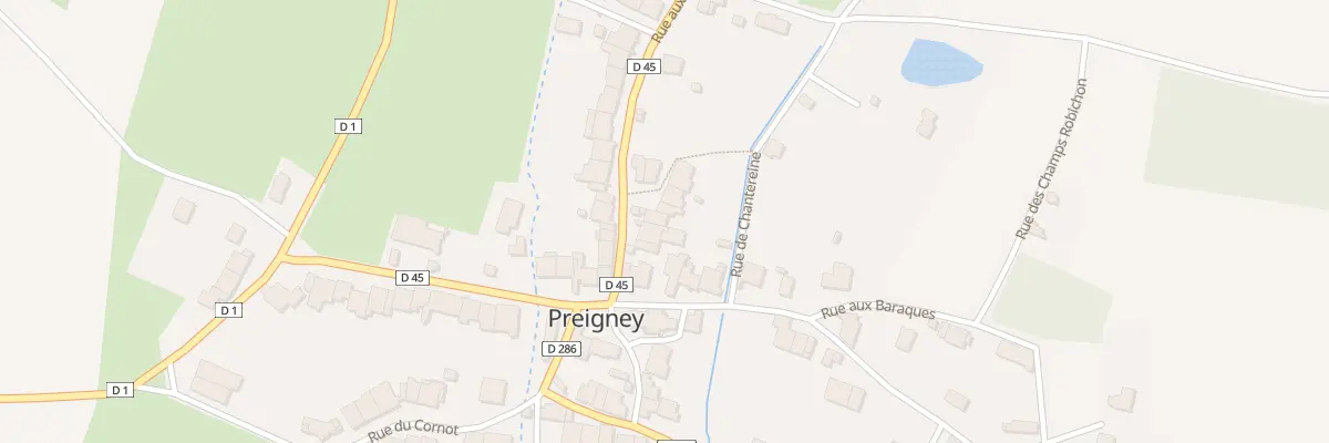 Plan du 4 Rue aux Moines à Preigney