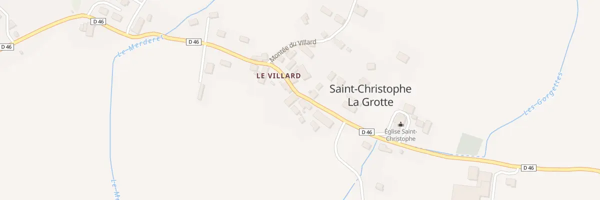 Plan du 1308 Rte du Pont Romain à Saint-Christophe