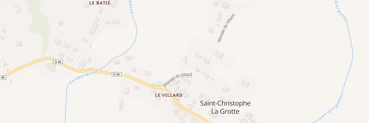 Plan du 79 Mte du Villard à Saint-Christophe