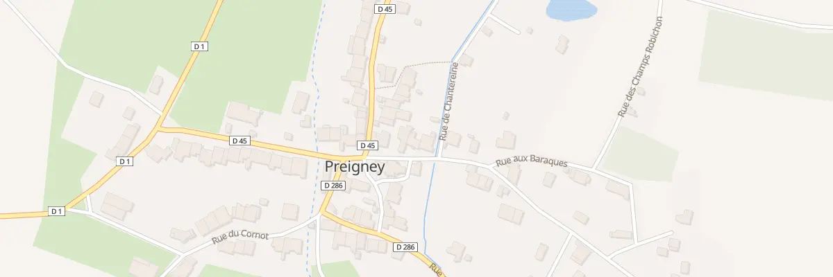 Plan du 3B Rue du Faubourg à Preigney