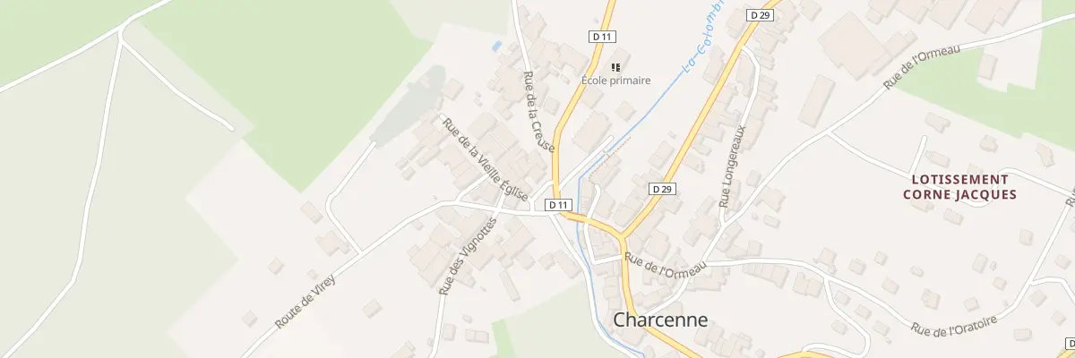 Plan du 5 Pl de l’Eglise à Charcenne