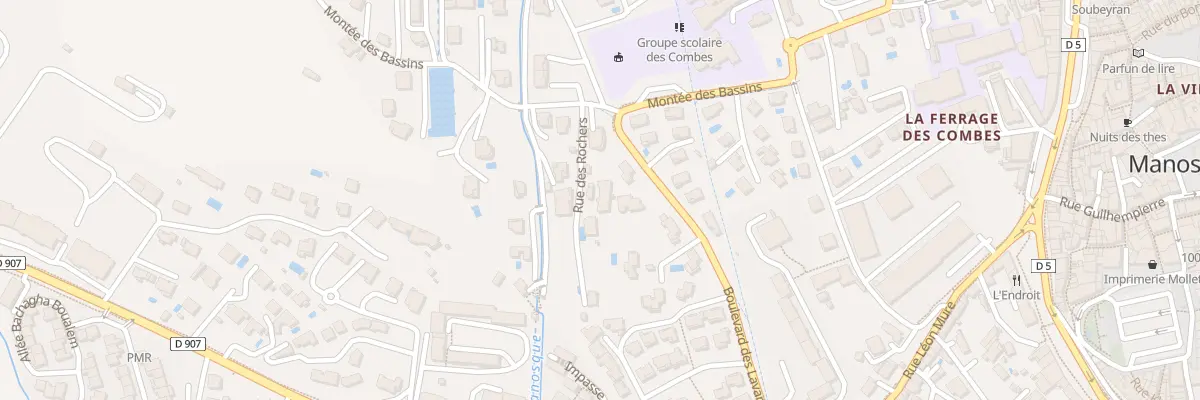 Plan du 9035 Rue des Rochers à Manosque