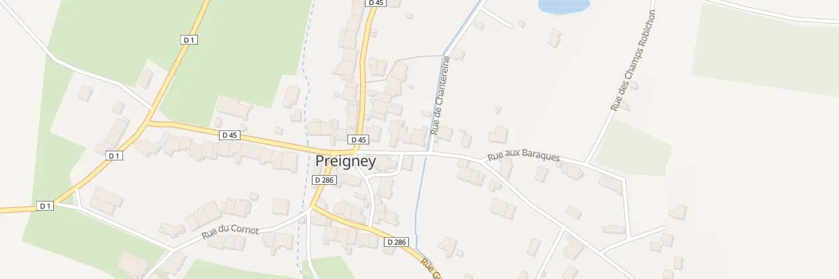 Plan du 5 Rue du Faubourg à Preigney