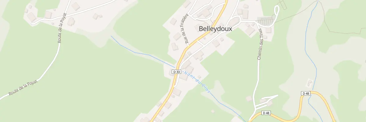 Plan du 597 Rte de la Fauconniere à Belleydoux