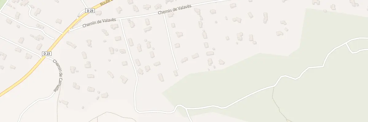 Plan du 268E Che de Valavès à Rians
