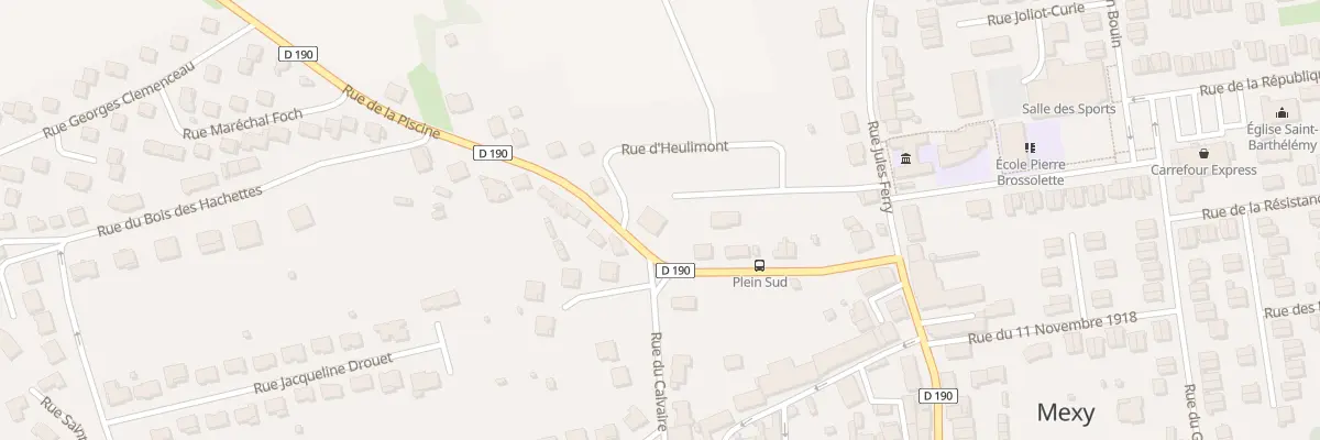 Plan du 8T Rue de la Piscine à Mexy