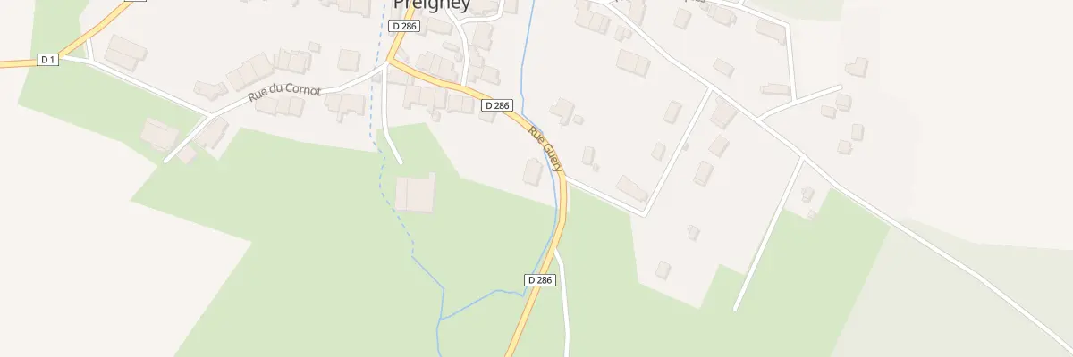 Plan du 10 Rue Guerie à Preigney