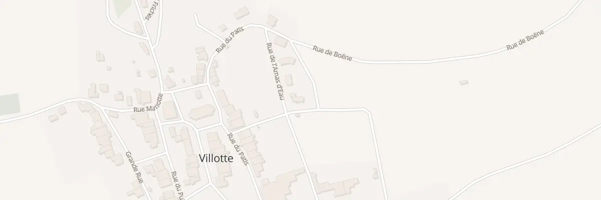 Plan du 3 Che de l’Amas d’Eau à Villotte