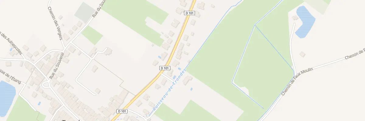 Plan du 28 Rue de la Boudière à Trondes