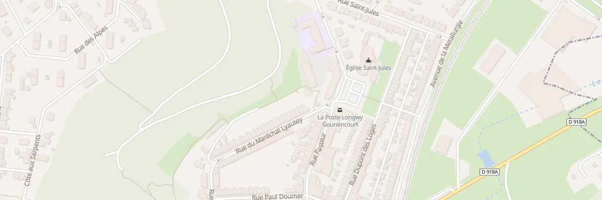 Plan du 2 Rue du Mal Lyautey à Longwy