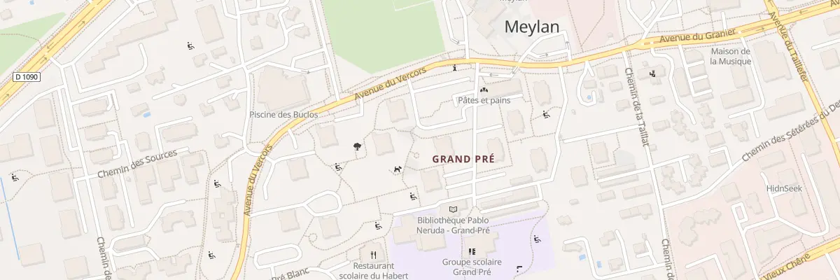 Plan du 9 Av du Vercors à Meylan