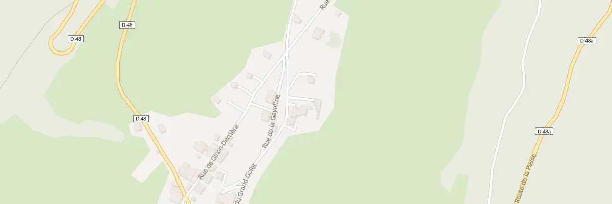 Plan du 442 Rue du Grand Golet à Giron