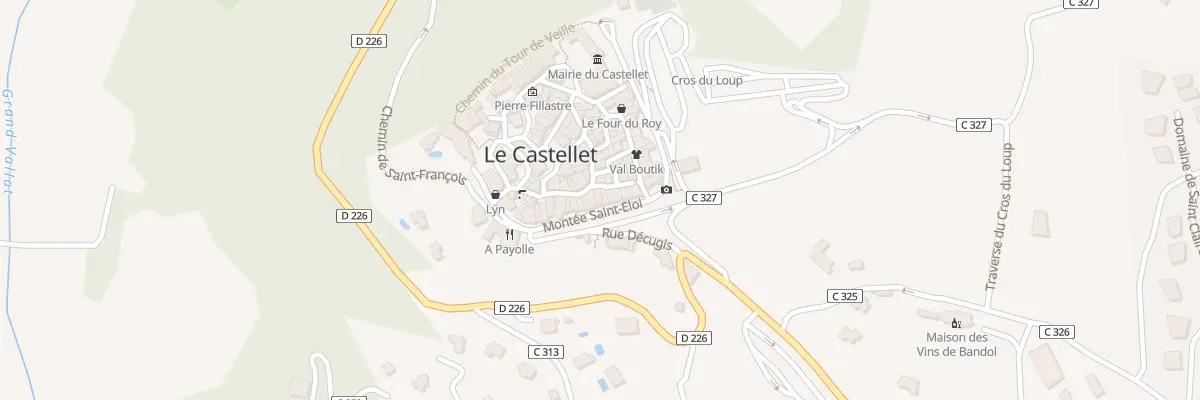 Plan du 12 Mte du Portalet au Castellet