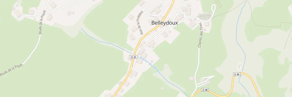 Plan du 401 Rue des Lapidaires à Belleydoux