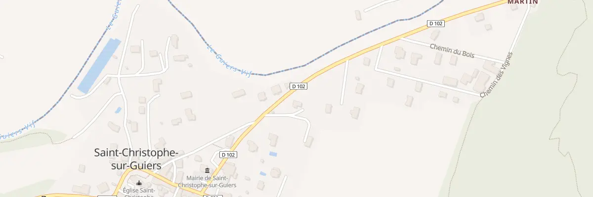 Plan du 234 Rte du Pont Saint-martin à Saint-Christophe-sur-Guiers
