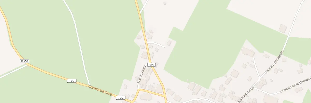 Plan du 50 Rte de Charcenne à Avrigney à Avrigney-Virey