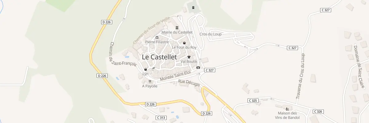 Plan de Pl Saint Eloi au Castellet