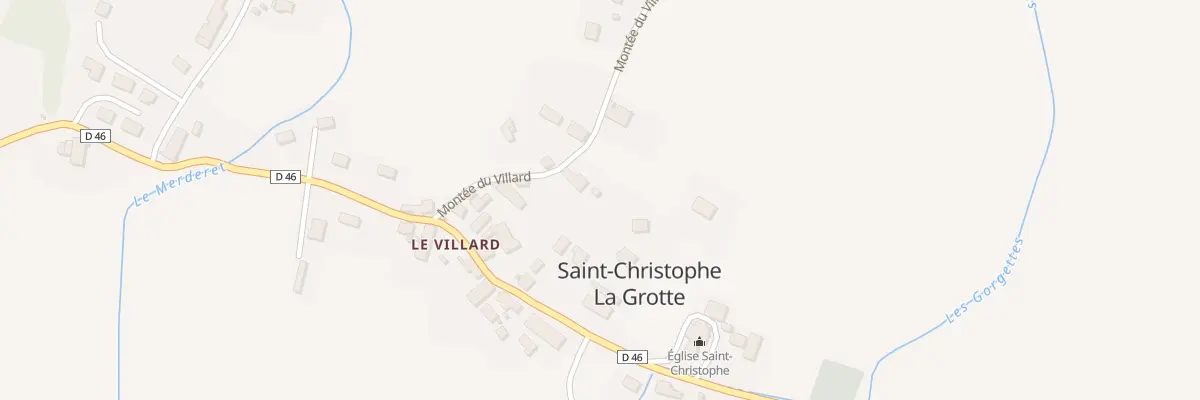 Plan du 128 Mte du Villard à Saint-Christophe