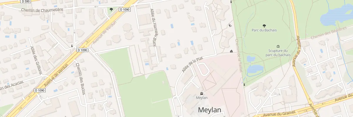 Plan du 12 All de la Piat à Meylan