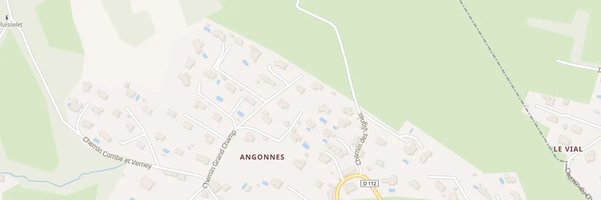 Plan du 170 Che Grand Champ à Brié-et-Angonnes