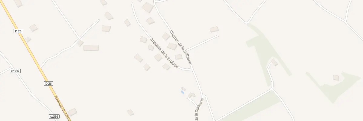 Plan du 681 Che de la Suffrene au Castellet