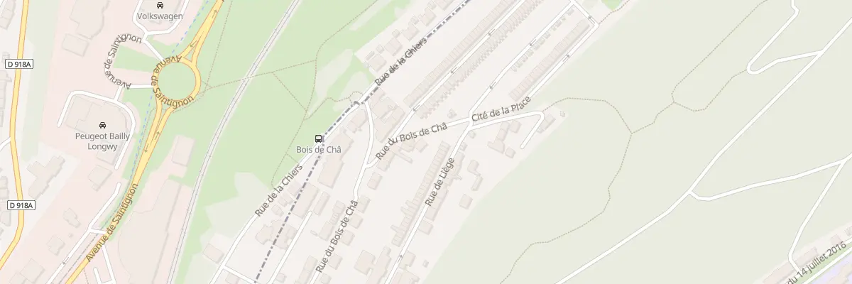 Plan du 100T Rue du Bois de Châ à Herserange