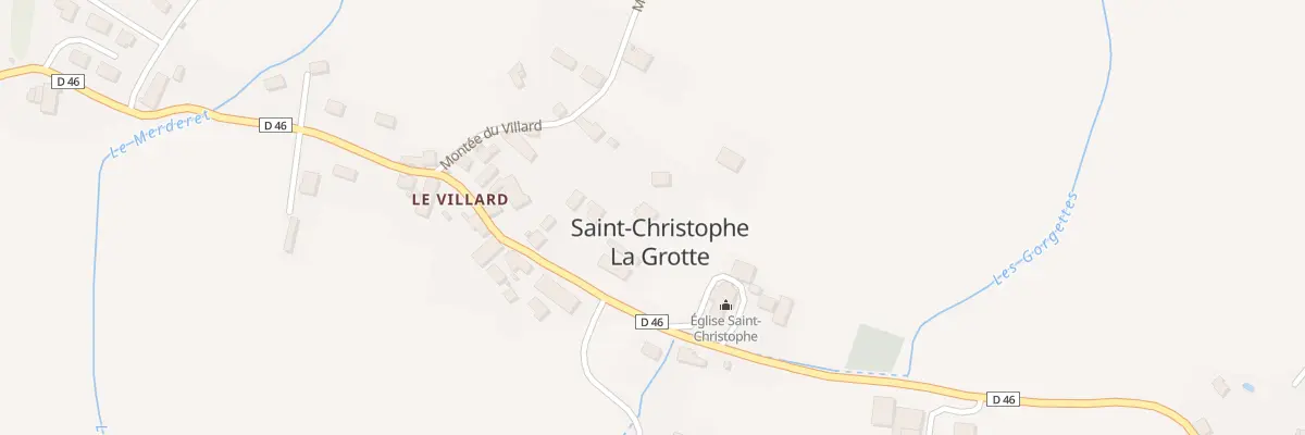 Plan du 132 Mte du Villard à Saint-Christophe