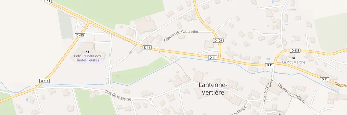 Plan du 5 Grande Rue à Lantenne-Vertière