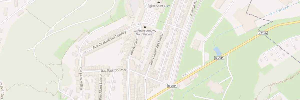 Plan du 23 Rue Dupont des Loges à Longwy