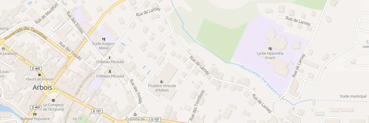 Plan du 22 Rue de Larney à Arbois