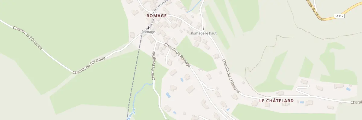 Plan du 939 Che de Romage à Herbeys