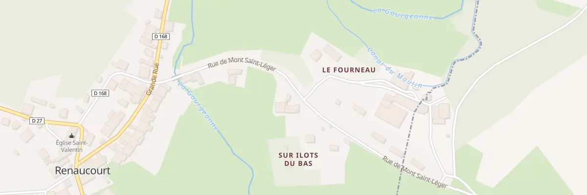 Plan du 8 Rue de Mont St Leger à Renaucourt