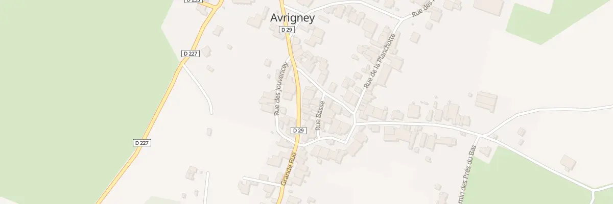 Plan du 38 Grande Rue à Avrigney à Avrigney-Virey