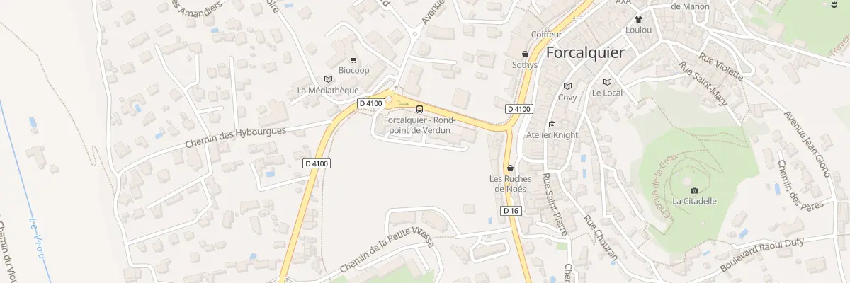 Plan du 13 Bd de la République à Forcalquier
