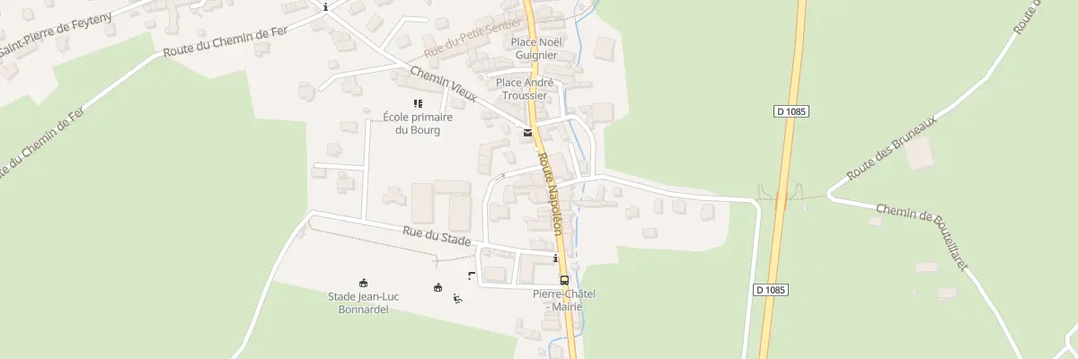 Plan de Rte Napoléon à Pierre-Châtel