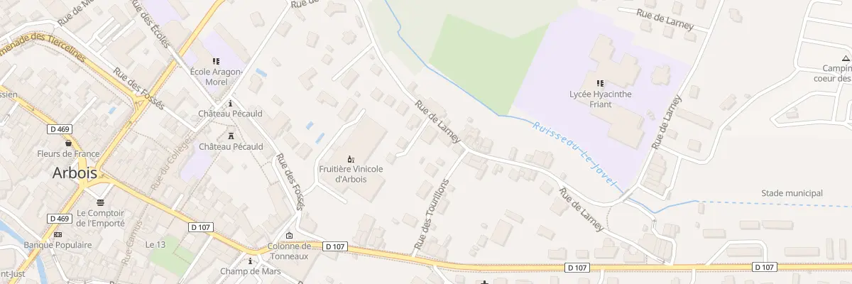 Plan du 30 Rue de Larney à Arbois