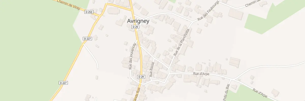 Plan du 5 Rue du Four à Avrigney-Virey
