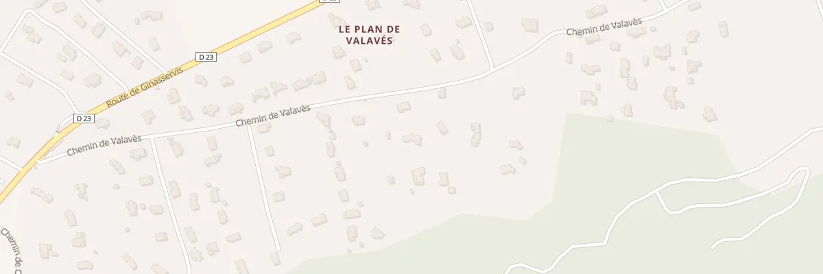 Plan du 486 Che de Valavès à Rians