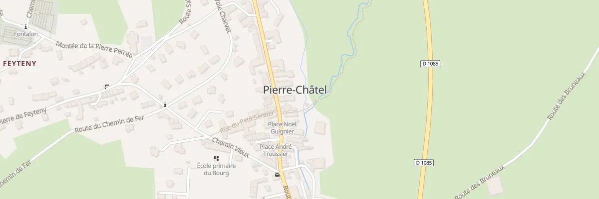 Plan de Pierre Chatel Nord à Pierre-Châtel