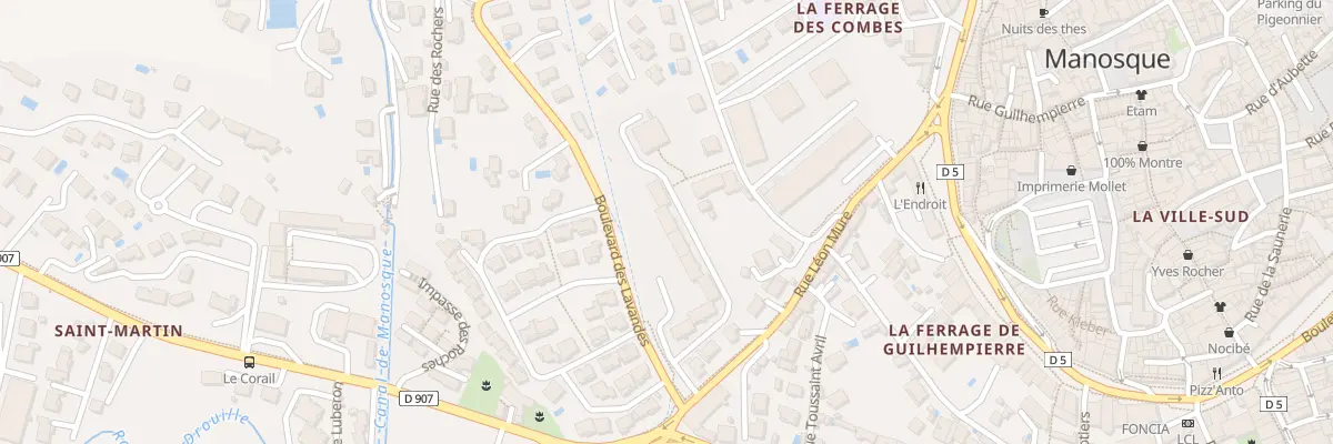 Plan du 9002B Les Lavandes à Manosque
