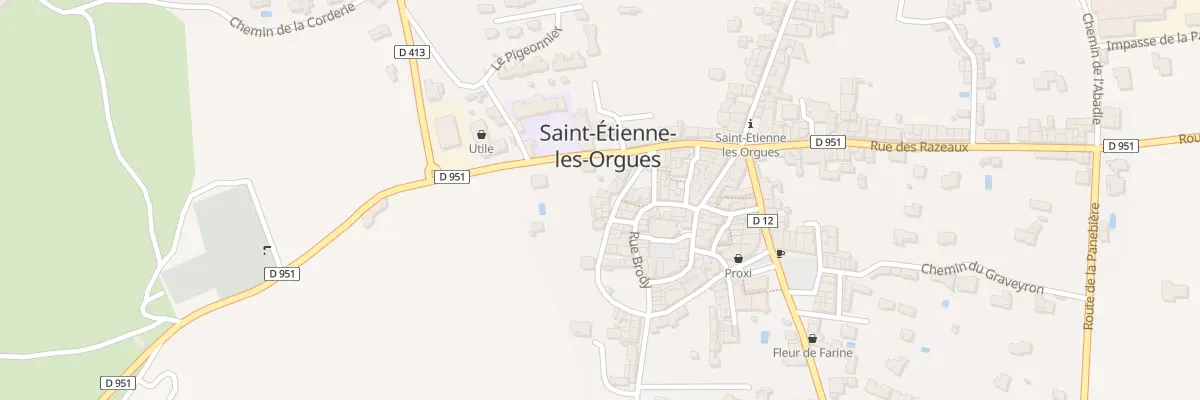Plan du 46 Rue Tras Les Ouers à Saint-Étienne-les-Orgues