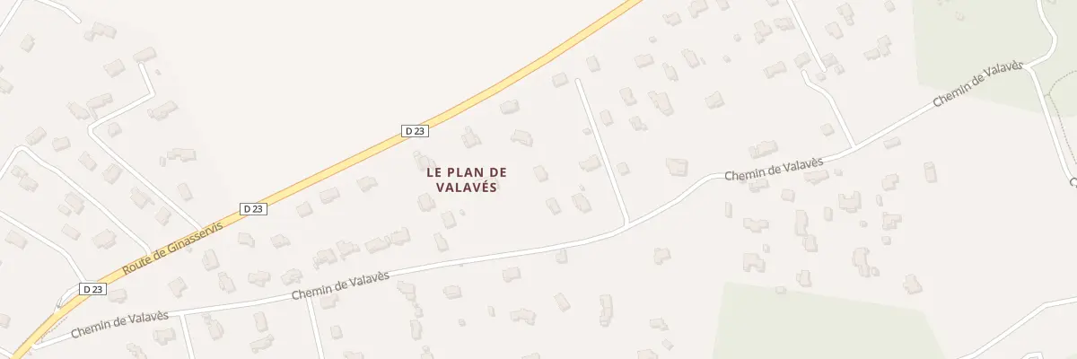 Plan du 535B Che de Valavès à Rians
