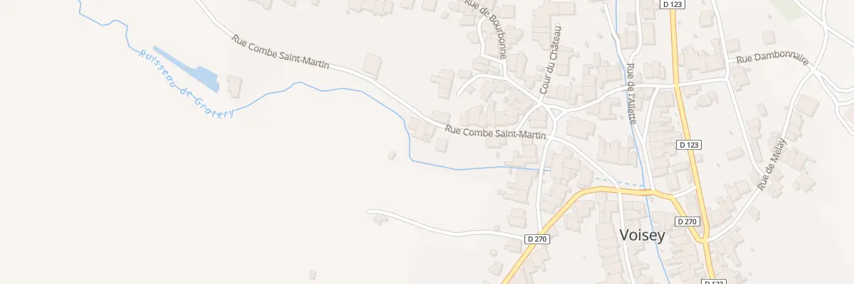 Plan du 7 Rue de la Combe Saint Martin à Voisey